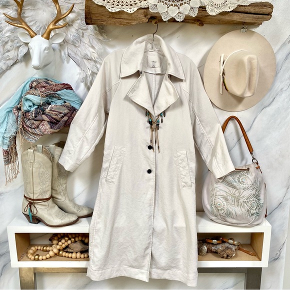 Aritzia Wilfred Spring boho blazer style duster jacket w midcentury vibe - Picture 9 of 12